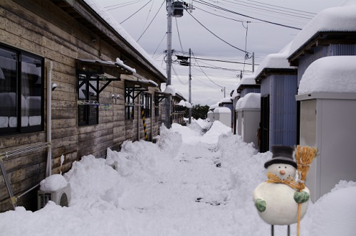 雪かき準備